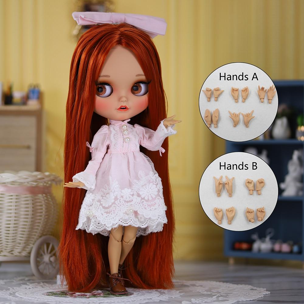 Кукла ICY blyth 1/6, кукла BJD, шарнирное тело, коричневая кожа, матовое лицо, 30 см, игрушка в подарок, аниме для девочек SD