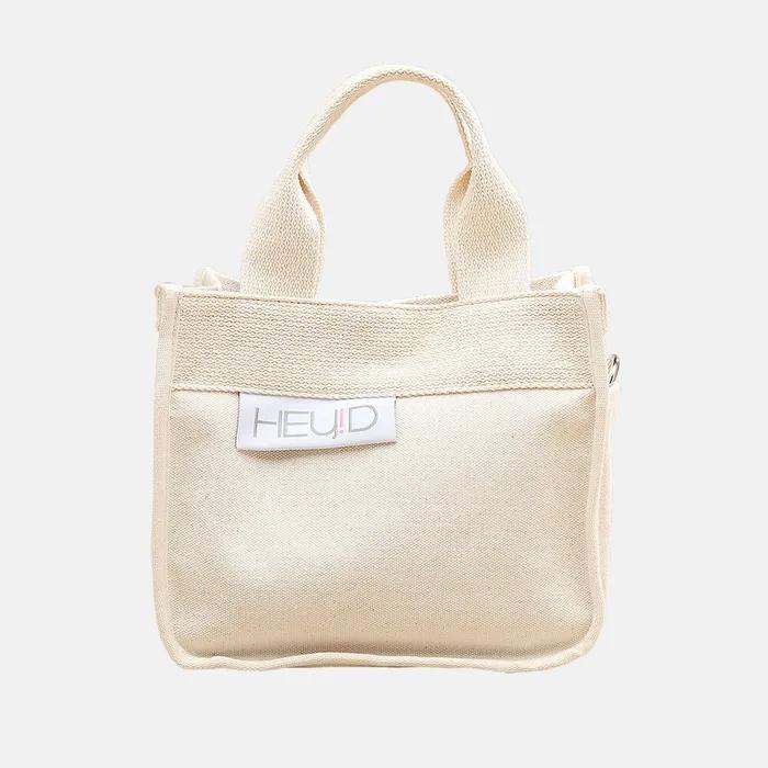 Mini canvas eco bag with strap