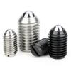 Factory Supply 10pcs Groove Ball Plunger M4~M24  Carbon/Stainless Steel  Spring Loaded Plunger Steel Ball Fastening Spring Screw