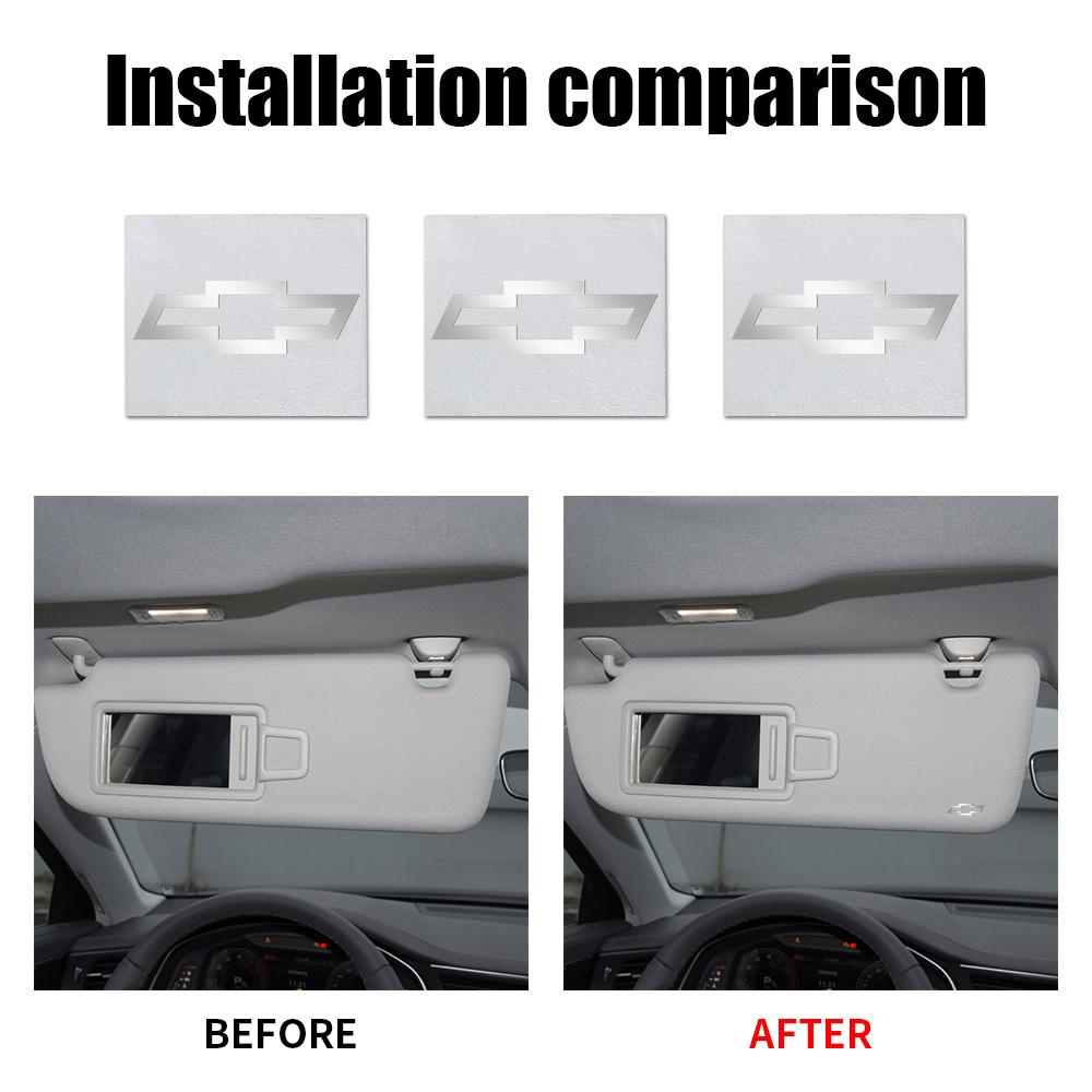 10pcs 3D Nickel Metal Car Interior Dekoration Stickers Badges Auto Styling For Chevrolet Silverado Trailblazer Suburban Traverse