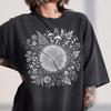 Retro Forest Floor T-Shirt, Woodland Mushroom Ferns Botanical Tee