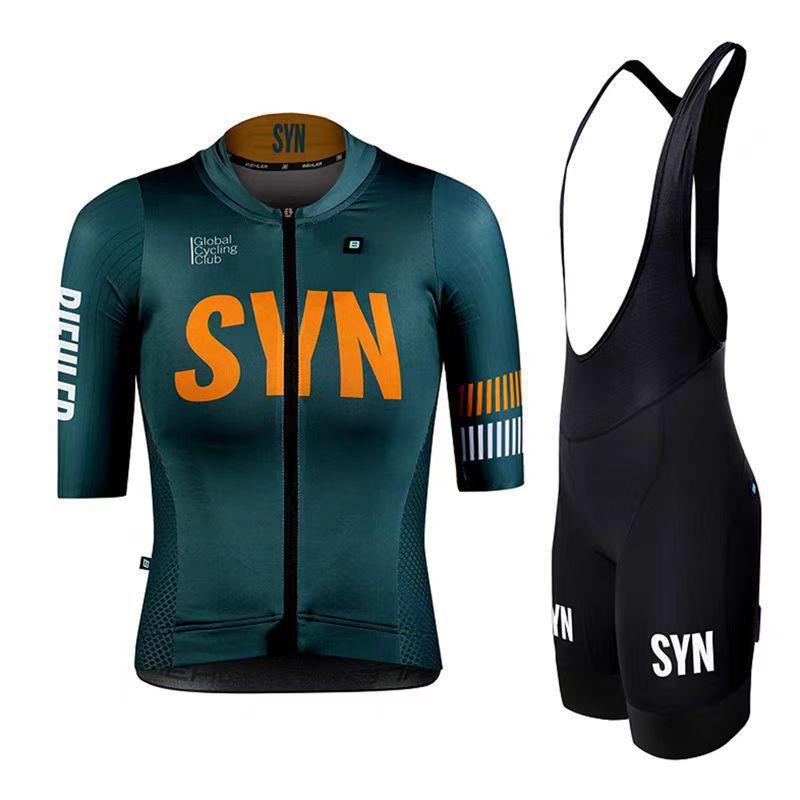 Mens Womens Cycling Jersey Set Short Sleeve Breathable Quick Dry Bike Top Outdoor Road