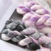 100 г/моток Тонкая градиентная пряжа из тенселя с пайетками, ручная окраска, кружевная пряжа для летнего ручного вязания, нить для вязания крючком для шали, шарфа 300 м