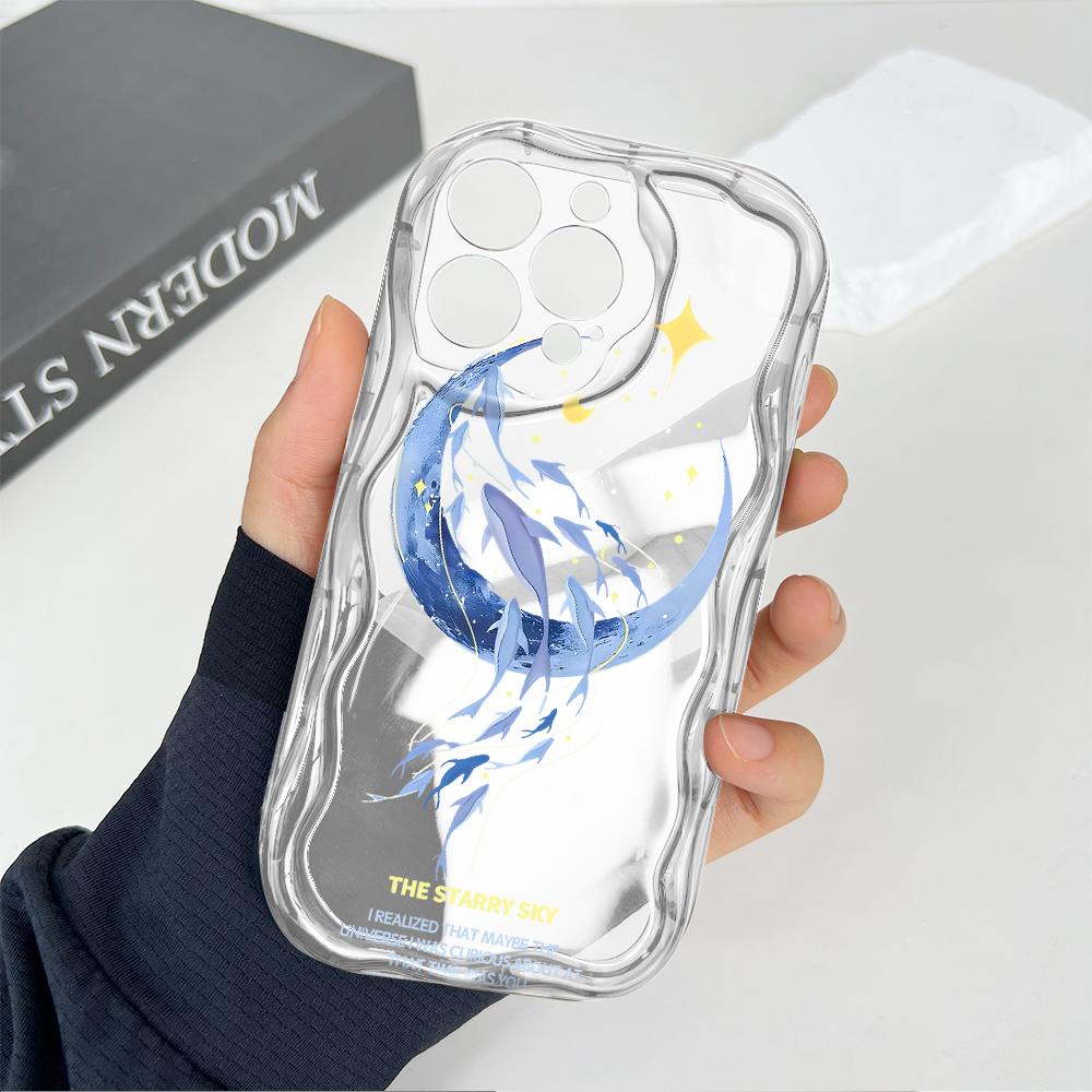 Милый мультяшный узор, кремовая текстура, мягкий силиконовый чехол с волнистыми краями, чехол для телефона Samsung