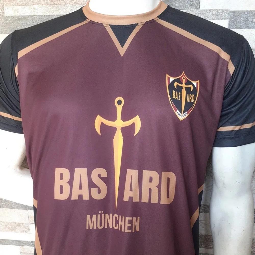 2026 Новая Бастард Мюнхен 99 Гагамару и Персонажи - Синий Блок Аниме Футболка с Круглым Вырезом и Коротким Рукавом Спортивная Одежда