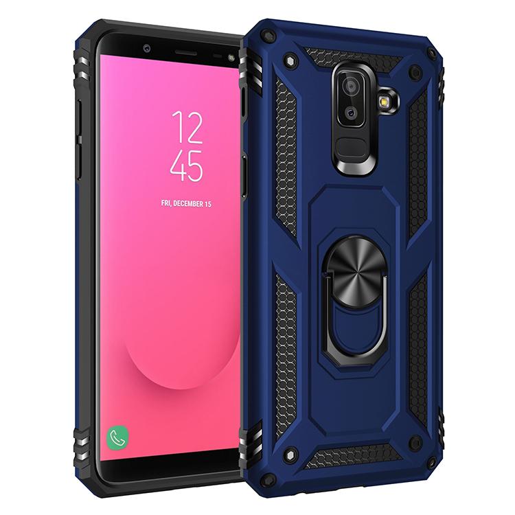 Для Samsung Galaxy J8 Противоударный чехол-броня для Samsung J4 J6 Plus A6 A7 A8 Plus Магнитное кольцо-держатель для автомобиля Чехол