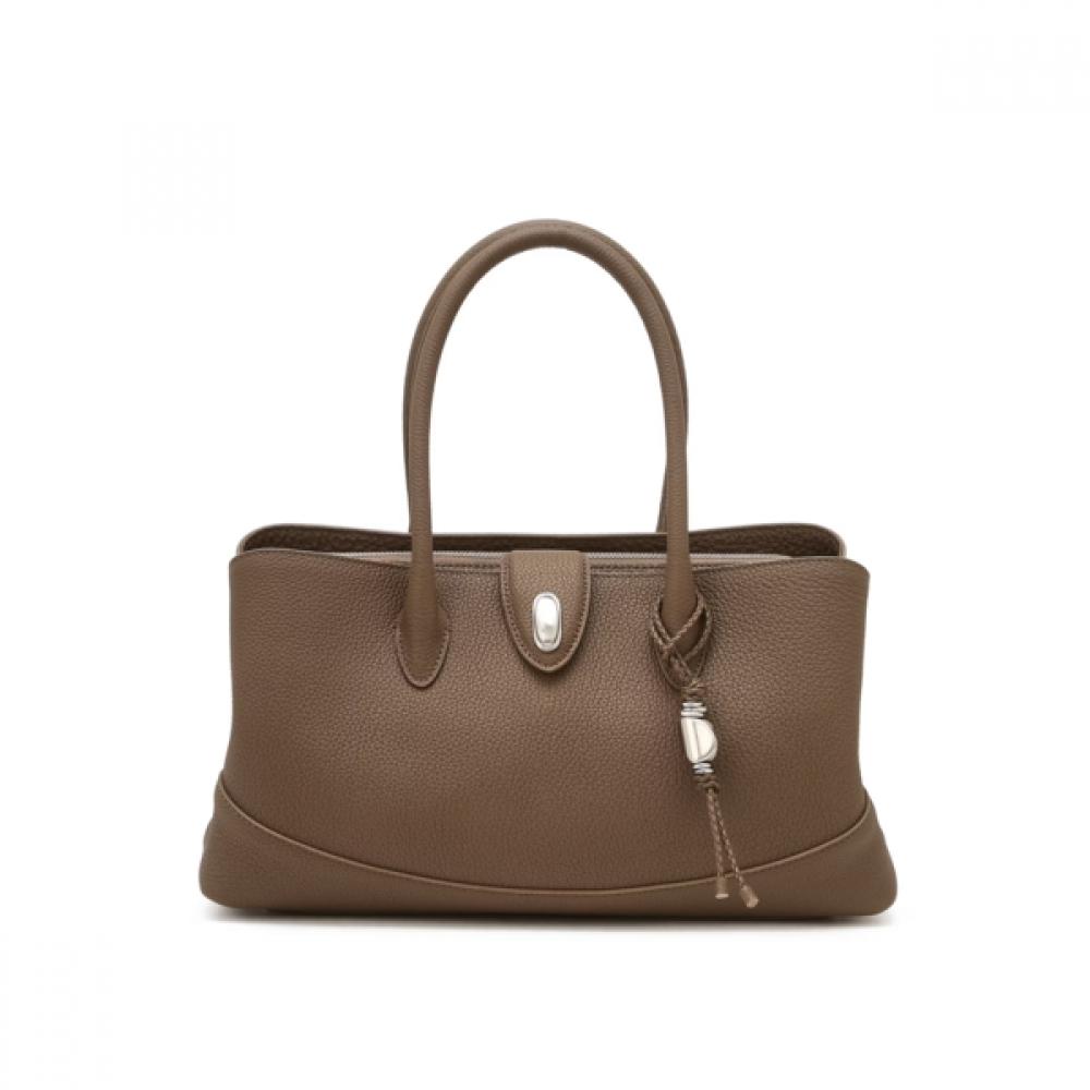 Daks Leather Tote Bag Beige Dcba6f410i2