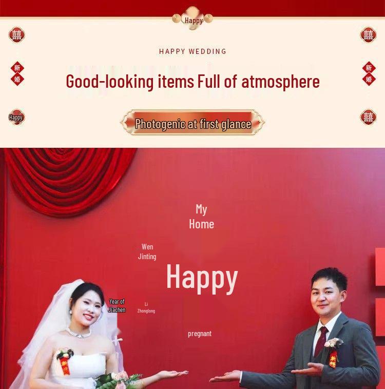 Rustic Wedding and Pre-Wedding Backdrop Decorations - Complete Set for Banquet and Photo Area