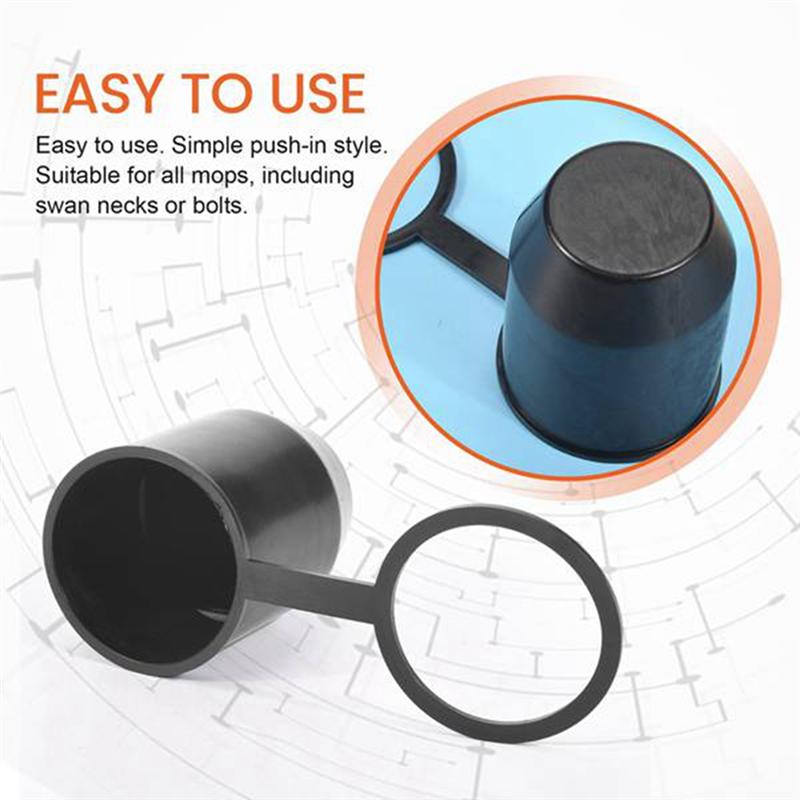 A51K-10 PCS Tow Bar Ball Push-In Type Cover Cap Car Hitch Towball Trailer Protection Cap EIG88 Suitable For RV Trailer