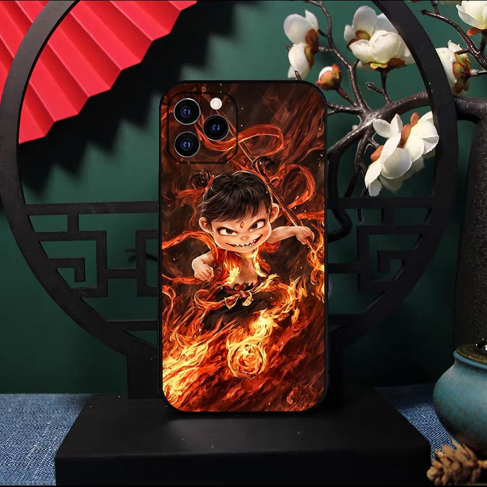 Китайский фильм Нэчжа Чехол для телефона Для IPhone 17 Pro Max 16 15 14 Pro Max 13 11 X Xs Xr 8 7Plus Силиконовый чехол