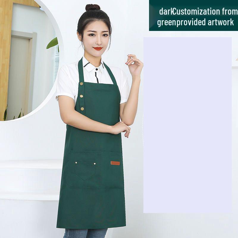 Унисекс Водонепроницаемый Маслостойкий Кухонный Фартук с Принтом Логотипа