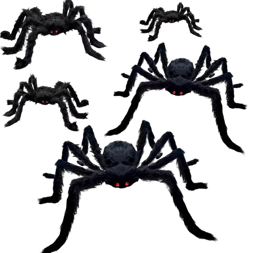 Halloween decoration spider black big spider outdoor decoration ornament garden scene arrangement haunted house props supplies