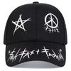 Fashion Eye Graffiti Print Hat Adjustable Cotton Baseball Cap Street Sports Hip Hop Caps Personalized Hats