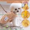 Thickened Fleece Dog Coat with Leash Hole for Teddy Bichon Winter Warm Pet Vest