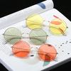 Women Round Classic Sunglasses Color Lenses Metal Frame Retro Sun Glasses Outdoor Travel Car Driving Eyewear Uv400 Glasses