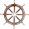 36 Inch Nautical Marine Wooden Ship Rudder Anchor Pirate Captain Ship Wall Mounted