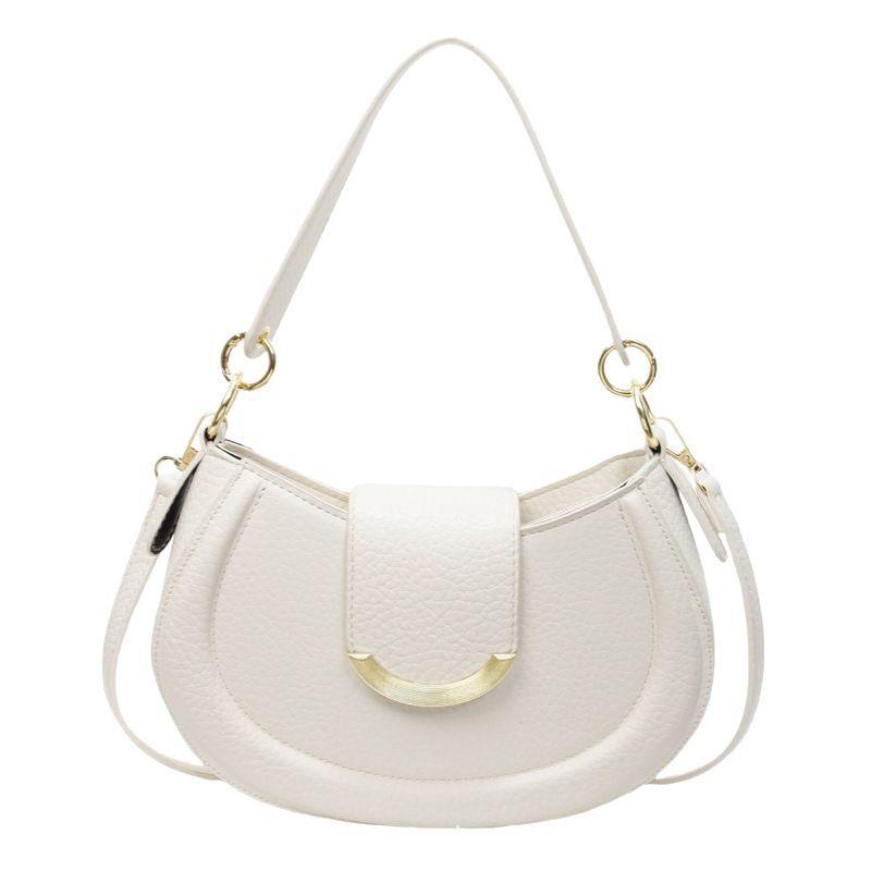 Retro Fashion Simple Temperament Commuter Shoulder Bag Women's 2025 Summer Texture Underarm Bag Korean Version Messenger Bag Tide