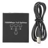 1000Mbps LAN Splitter 1 to 3 Network Switch Plug and Play Gigabit Ethernet Splitter  Home Network