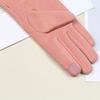 1Pair Winter Women Keep Warm Touch Screen Elegant Simple Cashmere Gloves Elasticity Thickened Soft