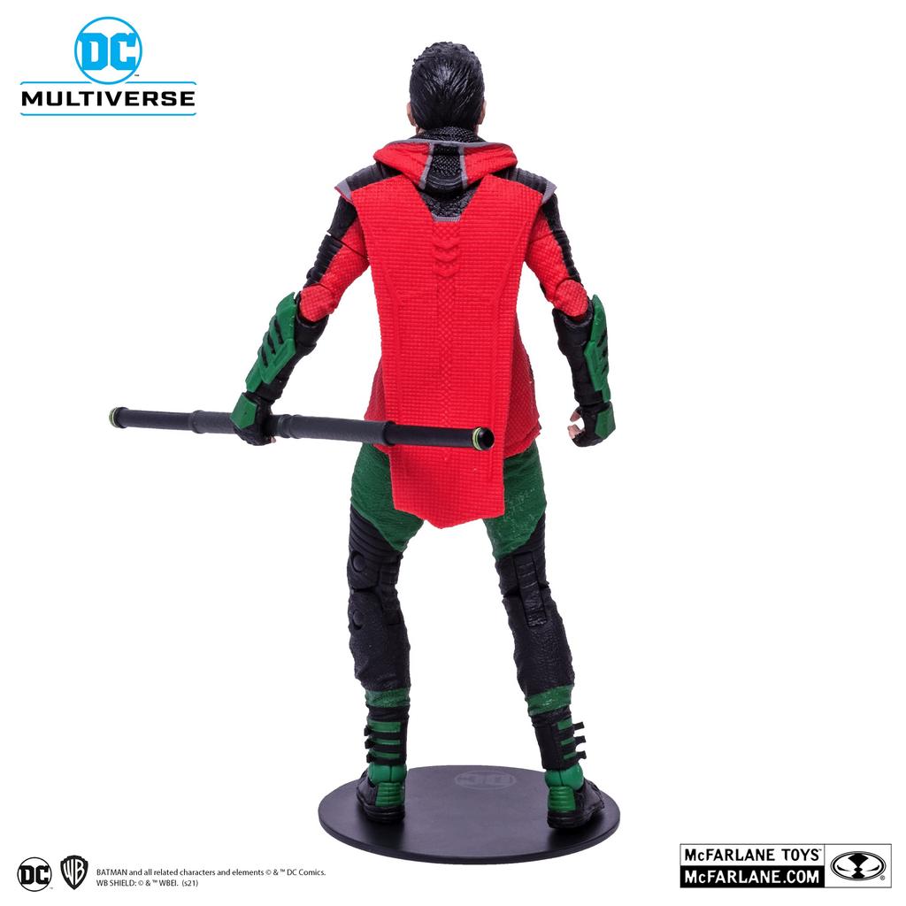 DC Multiverse DC Comics Gotham Knights Robin 7-дюймовая фигурка красного цвета, примерно 18 см в высоту 15377 #111