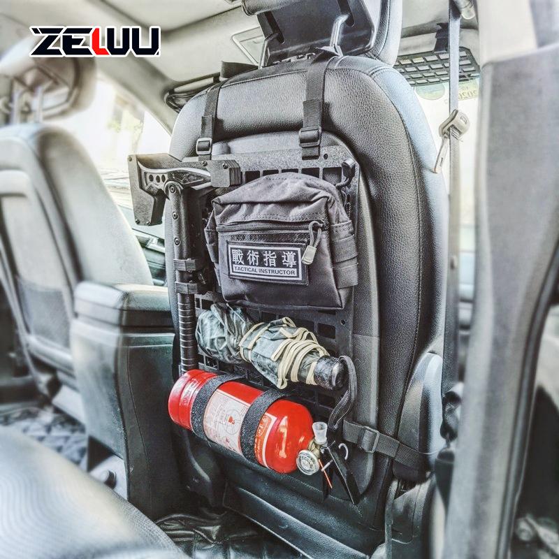 Vehicle Seat Back Organizer Tactical Molle Panel for Modular Storage ABS Plastic Car Interior Accessories