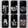 Панк Хоррор Группа M-Misfits Чехол для телефона Чехол для телефона Мягкая упаковка Легкий Для iPhone17 16 15 14 13ProMax