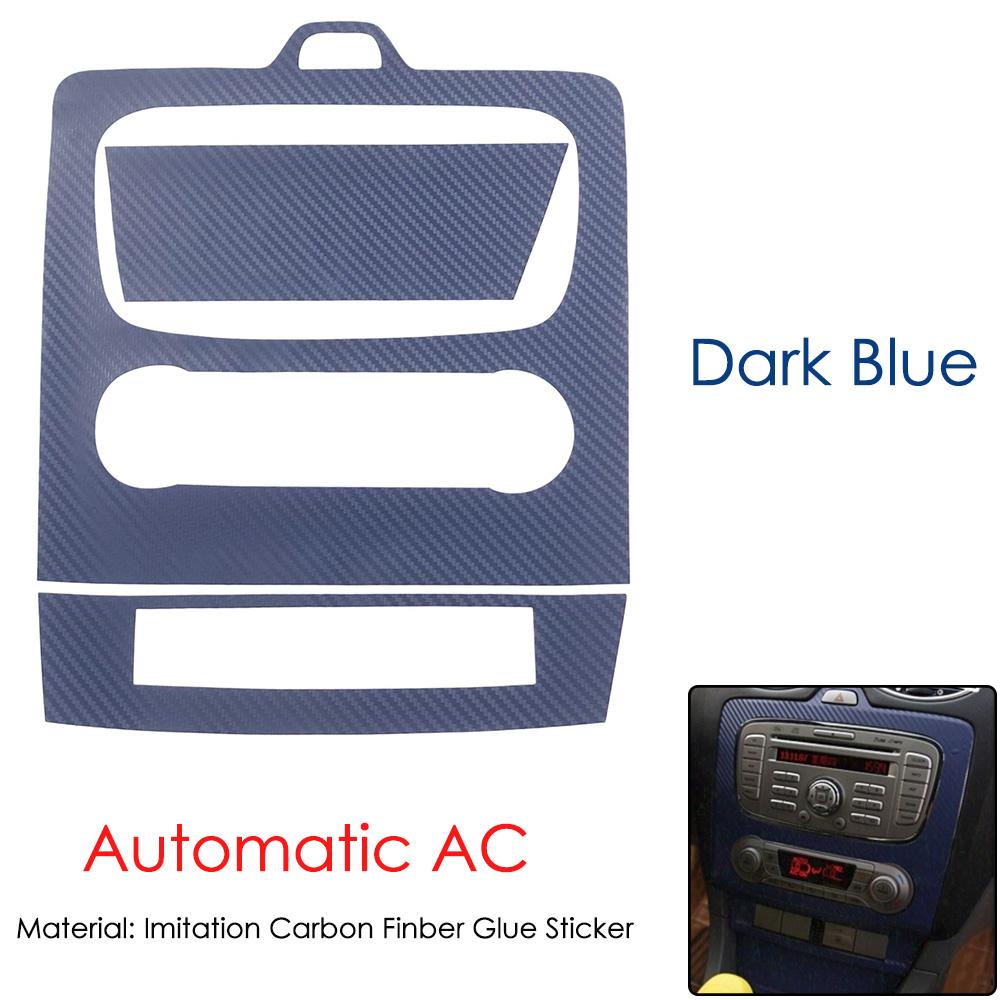 3D карбоновая наклейка Декоративная накладка на центральную консоль для Ford focus mk2 2009-2016 Автоаксессуары