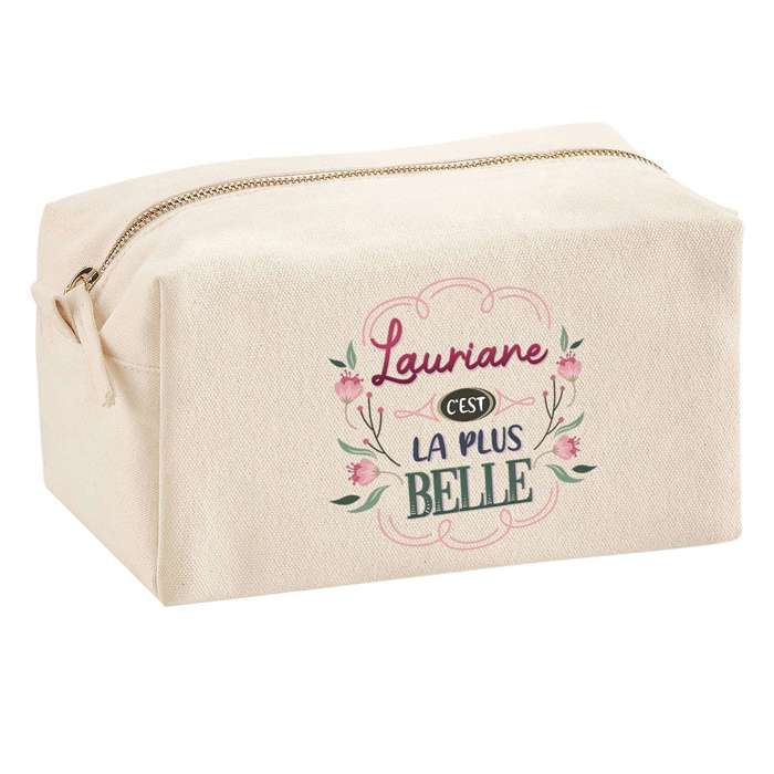 Trousse multifonction Lauriane la plus belle Cadeau Anniversaire Noël Idée Personnalisé | Trousse Scolaire Fournitures Bureau