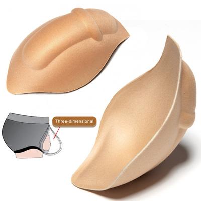 Поролоновая вставка для увеличения объема, трусы-слипы с чашкой, плотно прилегающие, эластичные, водонепроницаемые, защищающие от просвечивания, пуш-ап, вставка для трусиков для ванной