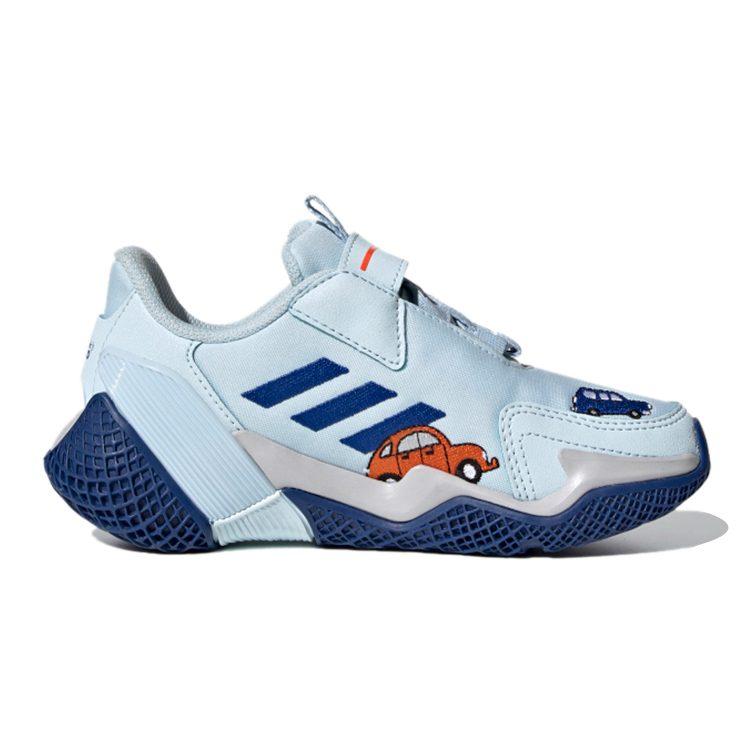 Cleofus x Adidas 4Uture Rnr El K Дышащие Низкие Беговые Кроссовки Синие Детские FW8034