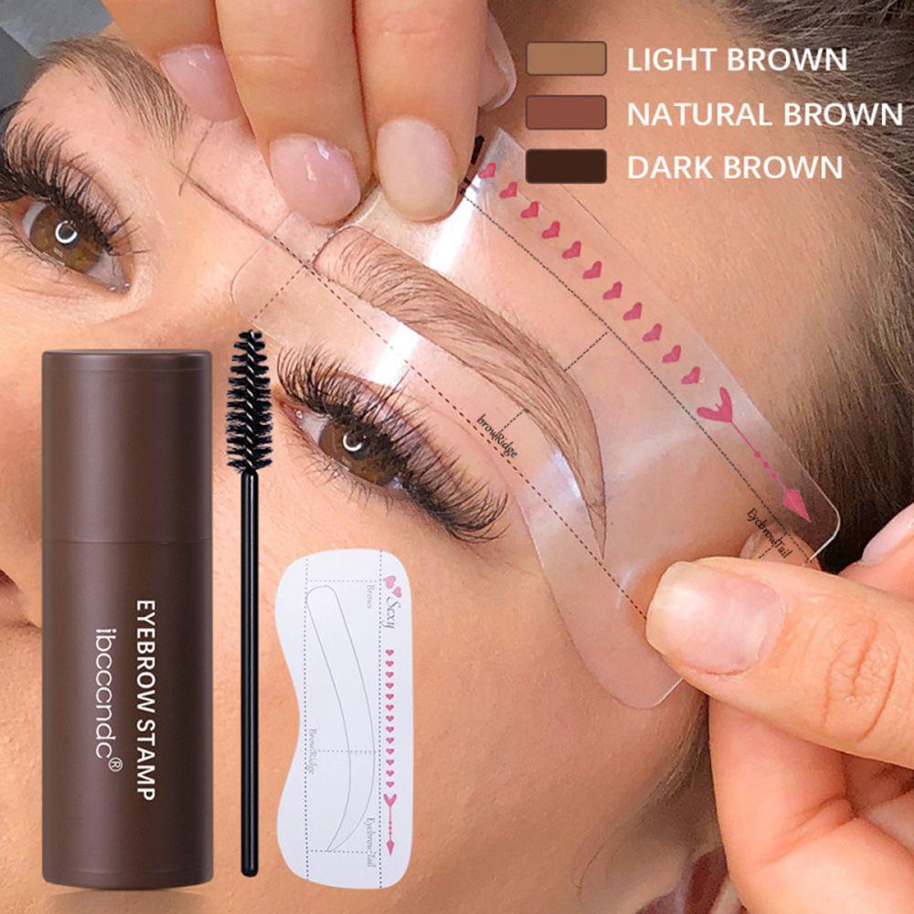 Stencils Eyebrow Pen Brushes One Step Shaping Makeup Set Eyebrow Stamp Brow Stamp Shaping Kit