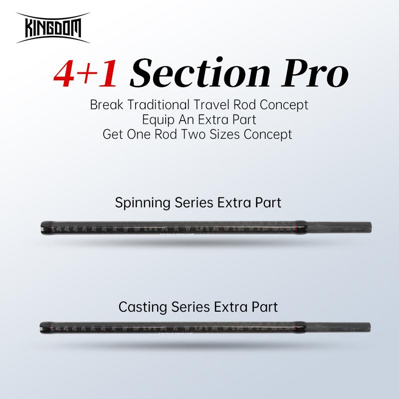 Kingdom Дорожная удочка Keel-II, 4 + 1 секции, приманки для форели, спиннинговая кость, сверхлегкая удочка для приманки на щуку, удочки из углеродного волокна