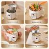 Small Electric Steamer & Rice Cooker: 304 Stainless Steel, 1-3 Person Capacity, Multi-function for Cooking, Steaming & Boiling