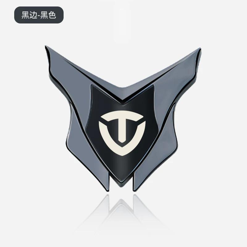 Tailing motorcycle electric vehicle all-metal decorative sticker 3D three-dimensional modified shield logo front windshield side logo badge logo