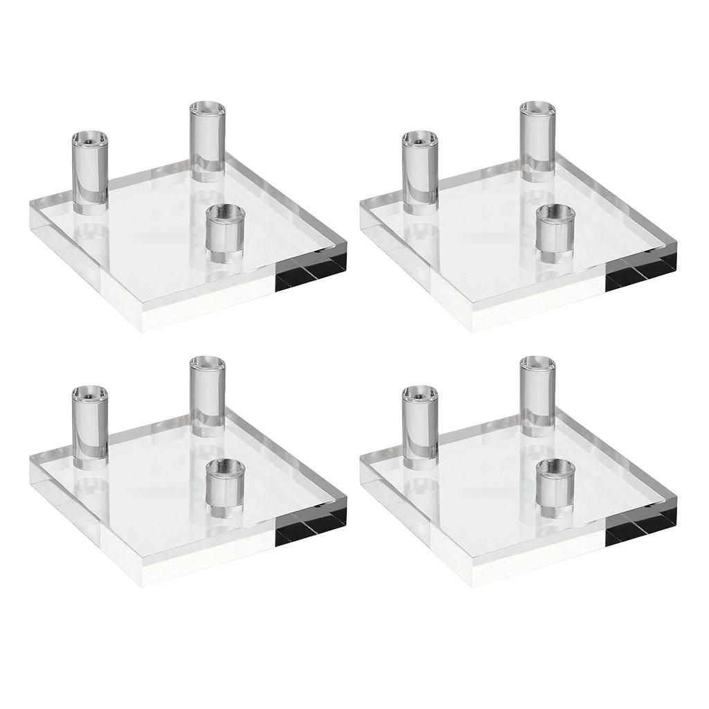 4 шт. Прозрачные акриловые подставки-мольберты для демонстрации окаменелостей, кораллов, агатов и горных минералов, держатель для небольших коллекционных предметов