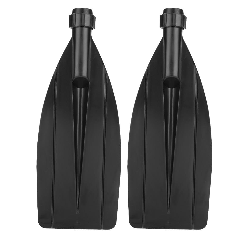 1 Pair Durable Kayak Canoe Paddle Blade Leaf Oar Replacement Accessories Black