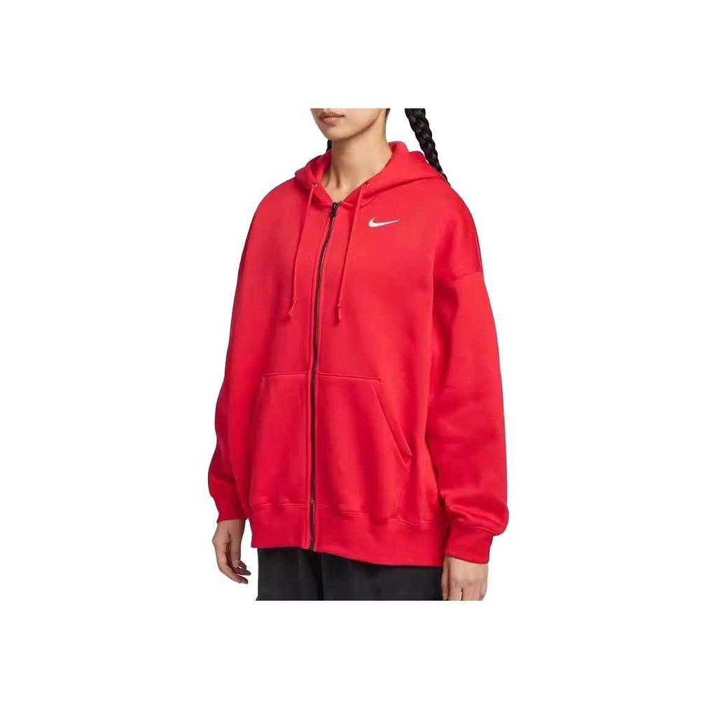 Nike Спортивная серия Lifestyle теплая куртка с капюшоном на молнии женские куртки красные DD5635-657