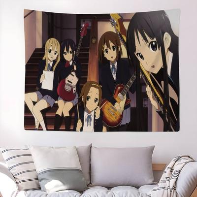 Настенный гобелен KOn Anime Милый персонаж школьной группы Арт причудливый акцент для комнаты для SliceofLife Фанаты музыкального аниме