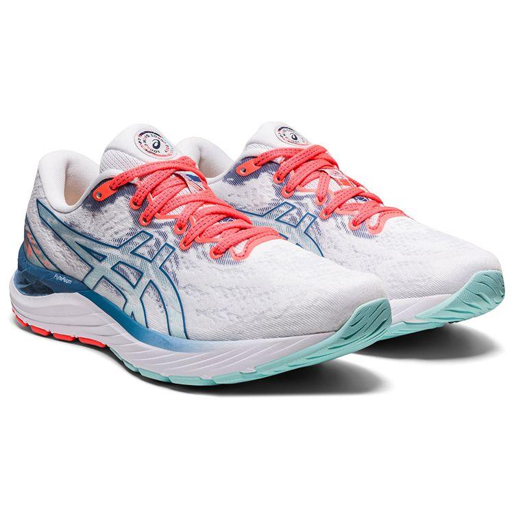 Asics Женские беговые кроссовки Gel-Cumulus 23 Белый Серый Floss 1012B159-960