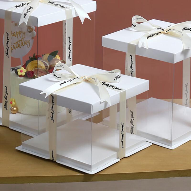 Clear 8-inch Single Layer Cake Box