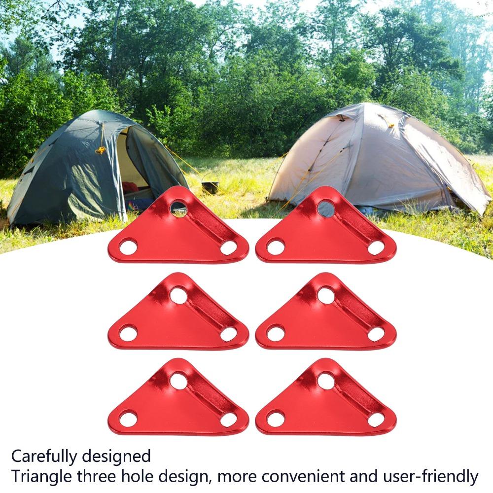 20 Pcs Ultralight Strong Tent Rope Fastener Triangle Tent Guy Line Rope Adjuster Backpacking