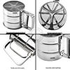 Compact Semi-Automatic Stainless Steel Flour Sifter Cup