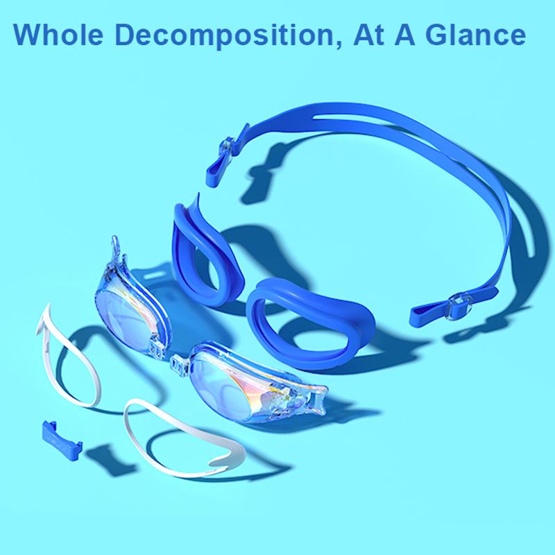 Новые детские очки для плавания, противотуманные, анти-УФ, очки для плавания, силиконовые, регулируемые, профессиональные очки для плавания, унисекс