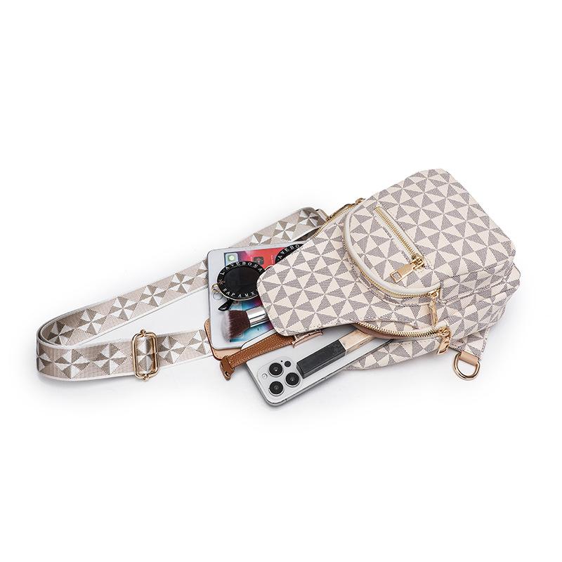 Европейская и американская принтованная модная нагрудная сумка женская и мужская сумка через плечо нагрудная сумка все просто