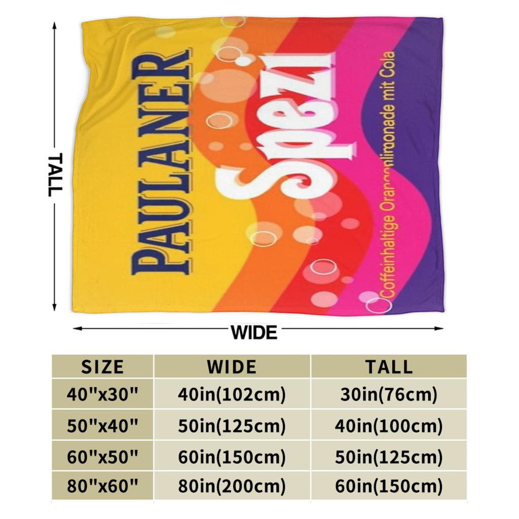 Плед Paulaner Spezi Качественный Теплый Мягкий Постельное белье Накидки Зима Студенты Уличный Принт Покрывало