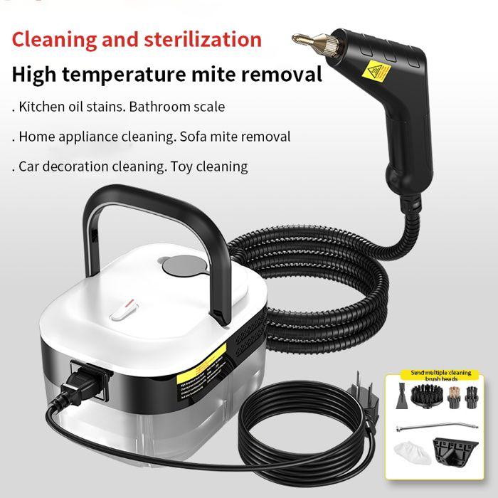 High Pressure Steam Cleaner 1200W, 1200ml, 220V, Intelligent Black, for Kitchen, Hood and Car