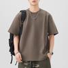 Short-sleeved T-shirt Men's Design Five-point Sleeve T-shirt In Summer New Japanese Retro Solid Color