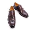 Dress Business Leather Shoes Men'S New Block Carved Casual Double Buckle Foot Cover Monk Munk Shoes