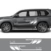 2 шт., боковые наклейки на дверь автомобиля для Lexus LX SUV 570 V8, автоспортивное украшение кузова, автоаксессуары, виниловая пленка