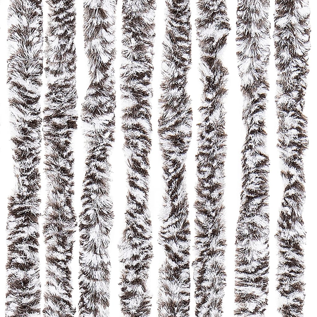 Insect Protection Curtain Brown and Beige 90 x 200 cm Chenille